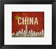 Beijing, China - Flags and Skyline by Take Me Away