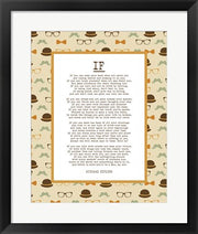 If by Rudyard Kipling - Retro Orange by Quote Master
