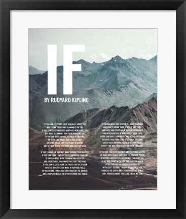 If by Rudyard Kipling - Mountains by Quote Master