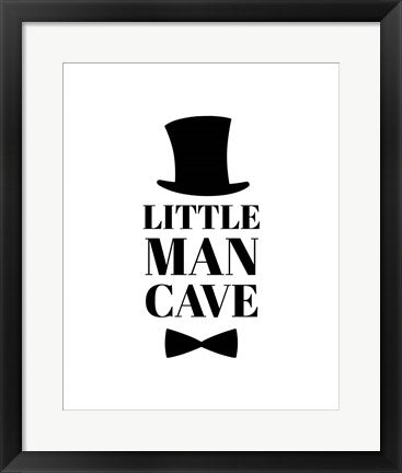 Little Man Cave Top Hat and Bow Tie - White by Color Me Happy
