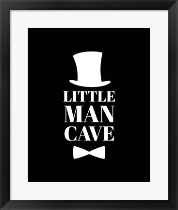 Little Man Cave Top Hat and Bow Tie - Black by Color Me Happy