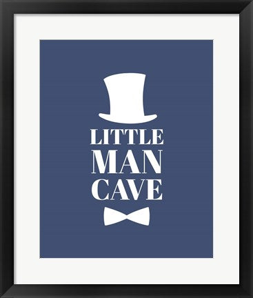 Little Man Cave Top Hat and Bow Tie - Blue by Color Me Happy