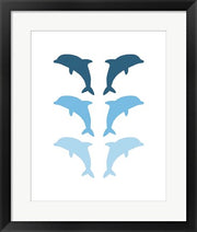 Leaping Dolphins - Blue by Color Me Happy
