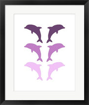 Leaping Dolphins - Purple by Color Me Happy