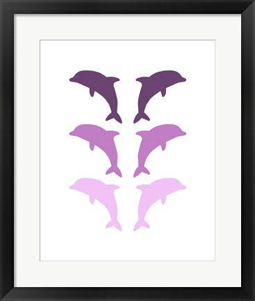 Leaping Dolphins - Purple by Color Me Happy