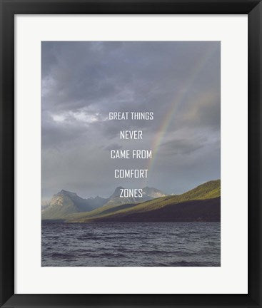 Great Things Never Came From Comfort Zones Strength - Rainbow by Color Me Happy