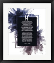 If by Rudyard Kipling - Powder Explosion Blue by Quote Master