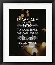 If We Are True To Ourselves - Yellow Lights by Quote Master
