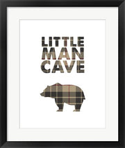 Little Man Cave - Bear Tan Plaid by Color Me Happy