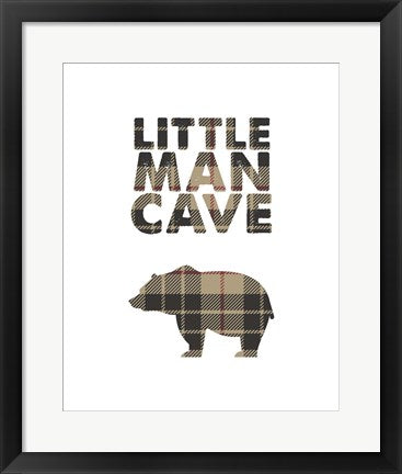 Little Man Cave - Bear Tan Plaid by Color Me Happy