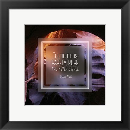 The Truth is Rarely Pure - Canyon by Quote Master