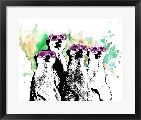 Hip Family Portrait - Pink Glasses by Color Me Happy