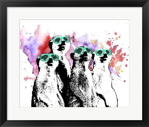 Hip Family Portrait - Aqua Glasses by Color Me Happy
