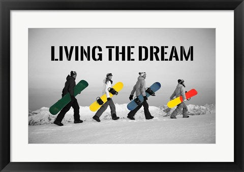 Living The Dream - Pop Of Color Snowboards by Sports Mania