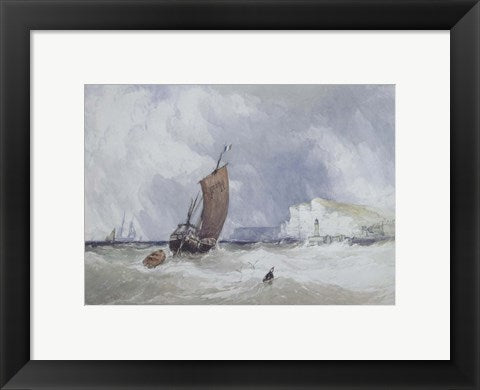 Pilot Boat Off Feecamp, Normandy by Charles Burton Barber