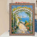 32x48 Frame Aged Antique Silver With Bead Picture Frame-D6661