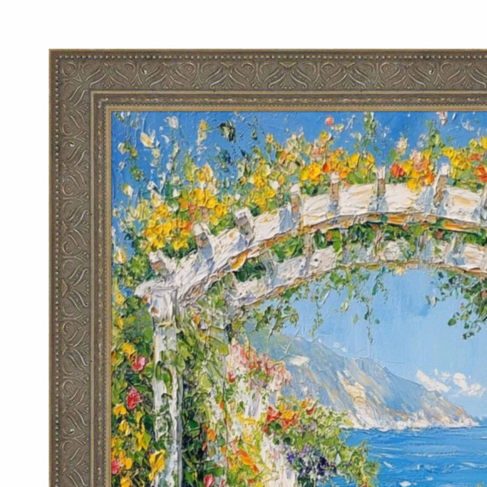 32x48 Frame Aged Silver Ornate Shadow Box Picture Frame
