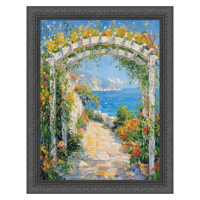 32x48 Frame Antique Black Wood Ornate Picture Frame