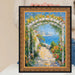 32x48 Frame Antique Floral Gold With Black Lip Picture Frame