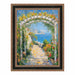 32x48 Frame Antique Gold Black Leather Picture Frame
