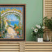 32x48 Frame Antique Gold Black Leather Picture Frame