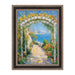 32x48 Frame Antique Silver Black Leather Picture Frame