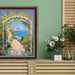 Antique Silver Black Leather Picture Frame 