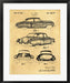 Architectural Blueprints Frames or Patent Drawings Picture Frames Matted 24x36 Inch