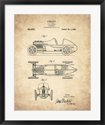 Architectural Blueprints Frames or Patent Drawings Picture Frames Matted 24x36 Inch