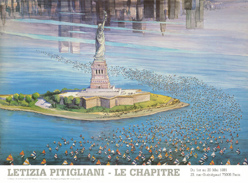 Boat Race by Letizia Pitigliani - Dynamic Nautical Wall Art Print | 24 7/8 x 33 1/2 inch
