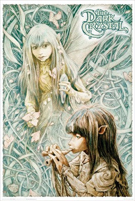 The Dark Crystal Gelflings Art Print by Brian Froud - Fantasy Wall Decor 36x24 inch