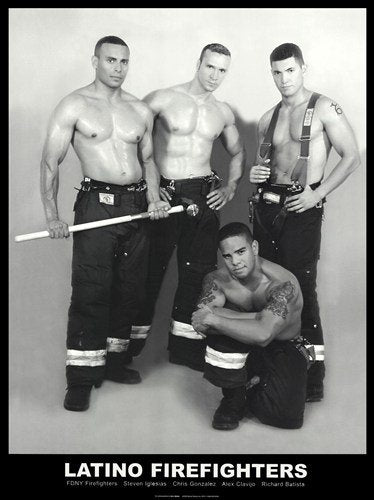 Latino Firefighters Art Print by D.C. LaRue | Inspiring Wall Art Décor 32x24 Inch