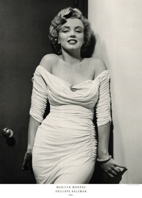 Marilyn Monroe Art Print by Philippe Halsman | Iconic Hollywood Wall Decor 28x20 inch