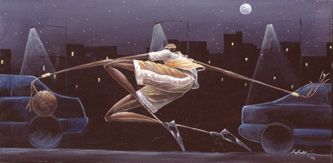 Midnight Crossover Art Print by Frank Morrison - Dynamic 19x34 Urban Wall Decor