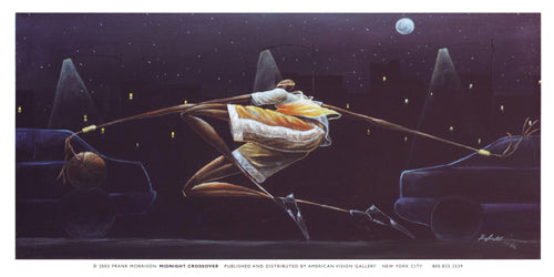 Midnight Crossover Mini Art Print by Frank Morrison - Urban Wall Decor 5x10 inch