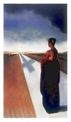 The Road Art Print by Laurie Cooper - Inspiring Landscape Wall Decor 12x9 inch