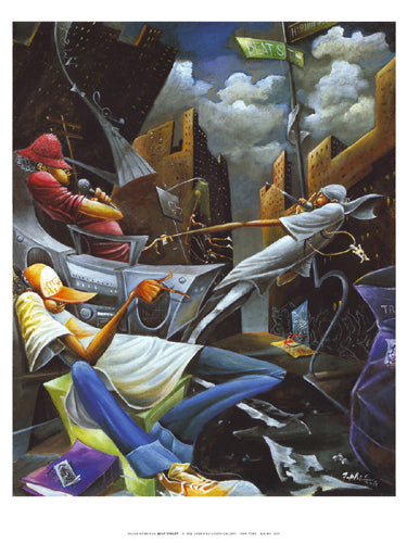 Beat Street Medium Art Print by Frank Morrison - Urban Wall Art Décor 16x12 inches