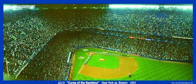 Curse of the Bambino: NY vs Boston ALCS 2003 Art Print by Alan Martin - Iconic Baseball Wall Art Decor