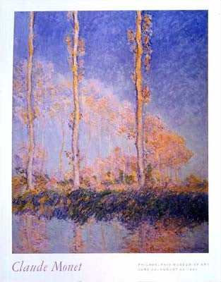 Claude Monet Poplars Philadelphia Museum Art Print - Impressionist Landscape Wall Decor