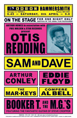 Otis Redding London, England, 1967 Art Print - Vintage Music Photography Wall Art