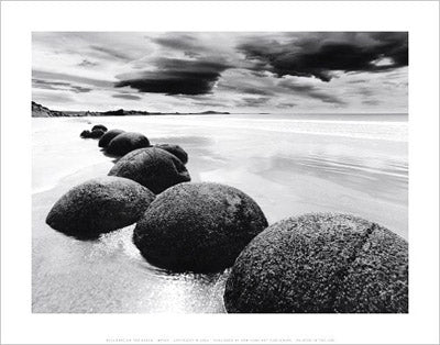 Boulders on the Beach - Serene Wall Art Print 11 x __ inches | Shop Now