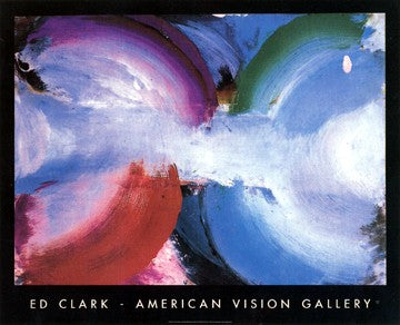 Art Print Paris by Ed Clark - Modern Cityscape Wall Decor 42 inch