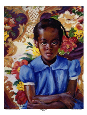 Little Brown Girl by Laura Wheeler Waring Art Print - Inspiring Wall Art Decor 25.25 x 19