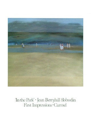 Art Print In the Park by Jean Berryhill Slobodin - Serene Landscape Wall Art Decor