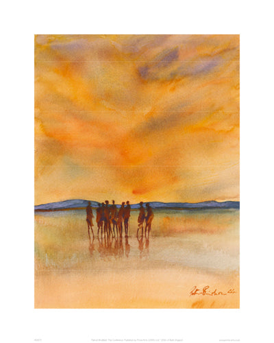 The Conference Art Print by Patrick Bradfield - Modern Wall Decor 19.7 x 15.75