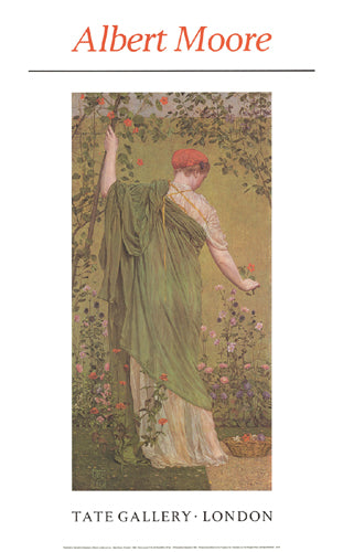 Art Print A Garden by Albert Moore - Serene 31.5 Wall Decor
