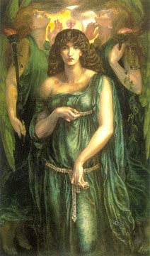 Astarte Syriaca Art Print by Dante Gabriel Rossetti - Pre-Raphaelite Wall Art Décor 23.375 x 19.5