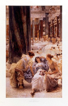 The Baths of Caracalla by Lawrence Alma-Tadema Wall Art Décor 29 x 18 Art Print