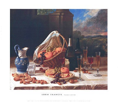 Luncheon Still Life Art Print by John Francis - Classic 23x26 " Wall Decor