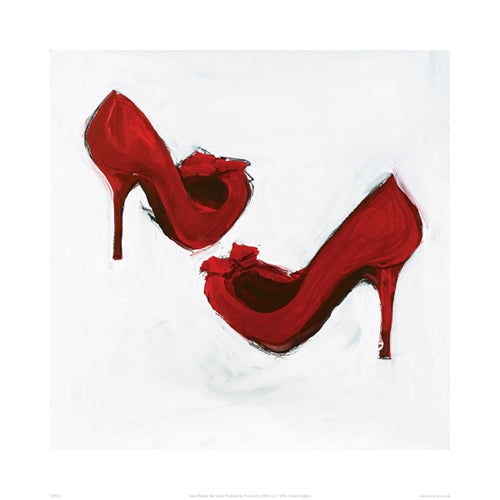 Red Shoes Art Print by Kate Marshall - Stylish Wall Decor for Home & Office | 19.7 x 1... Inches